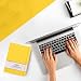 delka A5 Notebook – Lined Notepad Journal, Soft Cover Writing Pad for Office, School, College, Home & Business – Ideal for Note Taking, Daily Planning, Journaling & Study (YELLOW, Pack of 1)