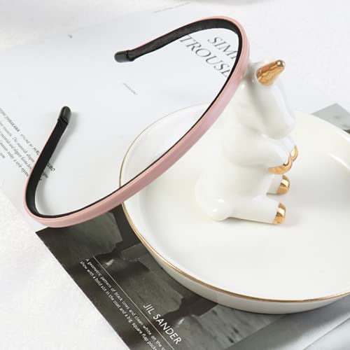 Miniatura 2 de 2 diademas de cuero cubiertas de plástico simples para mujeres y niñas