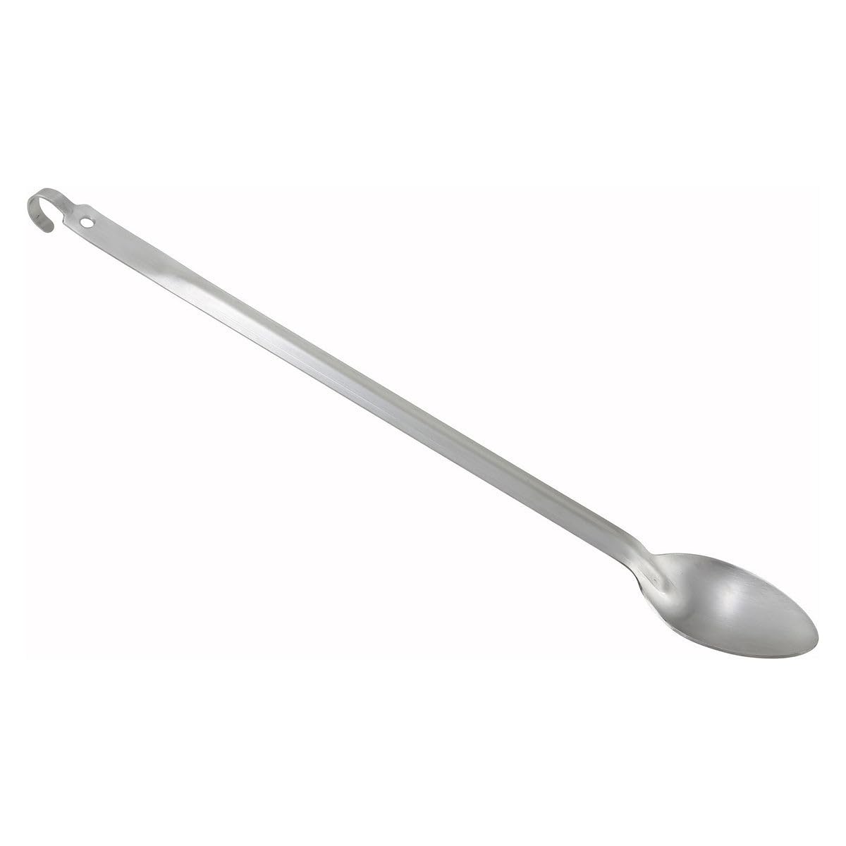 21" Heavy-Duty Basting Spoon with Hook by Winco – Stainless Steel, Silver, Model BHKS-21
