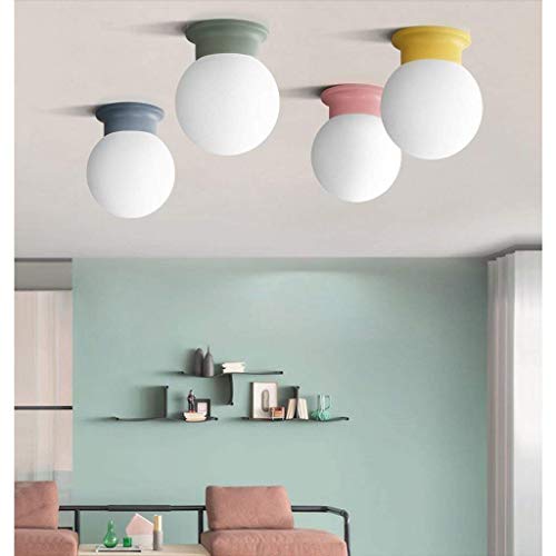 Plafonnier Balcon Macaron E27 - Lustre Nordique pour Éclairer les Allées et Escaliers