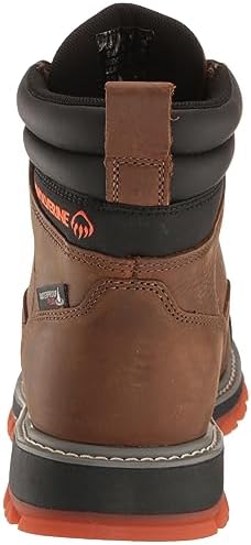 Wolverine Men's Floorhand LX Cap Toe Waterproof 6" Construction Boot, Sudan Brown, 11 | Image 2