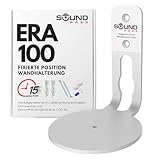 Sound bass ERA 100 Wandhalterung – Low Profile, Weiß, Einzelstück, Kompatibel mit Sonos ERA100 & ERA 100 SL Lautsprecher, Komplett mit Befestigungsmaterial