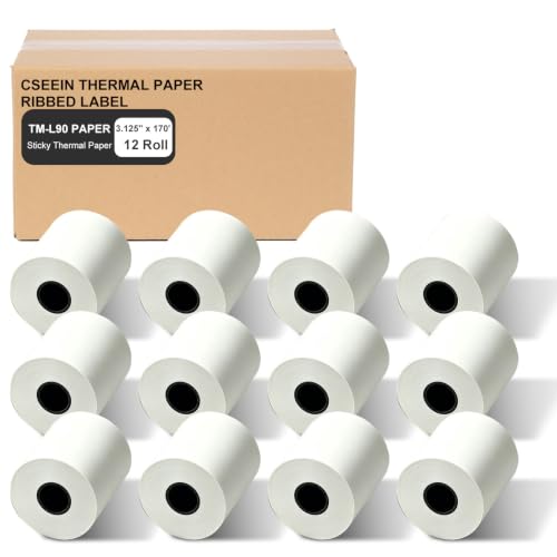 Papel térmico adhesivo de 3.1 pulgadas ideal para organizar pedidos de comida a domicilio