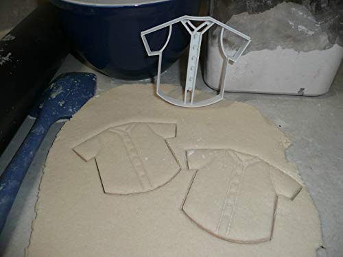 BASEBALL JERSEY WITH DETAILS TEAM OUTFIT UNIFORM ATHLETIC WEAR MLB SPECIAL OCCASION COOKIE CUTTER BAKING TOOL 3D PRINTED MADE IN USA PR2541