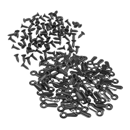 Image of Housoutil 100pcs Frame Hardware Clips for Photo Frames Backing Fasteners with Screws for Hanging Pictures Versatile Wall Mounting for Home Decor