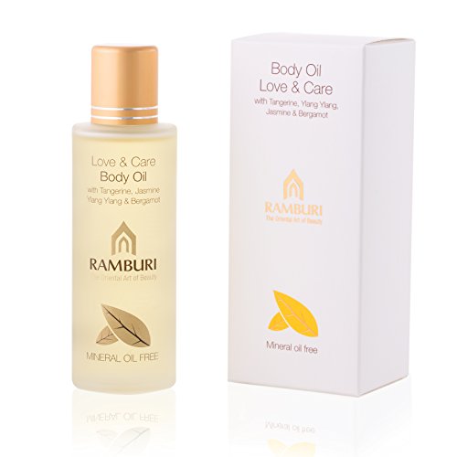 *New* Ramburi (Thailand) Body Oil Love & Care with Tangerine, Ylang Ylang , Jasmine & Bergamot 100ml (3.38oz)