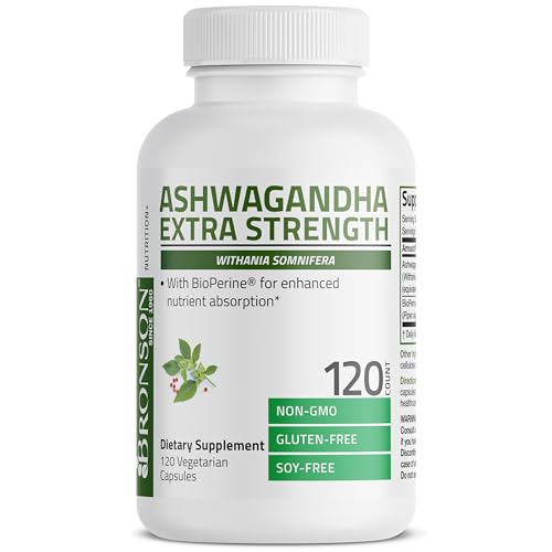 image for Bronson Ashwagandha Extra Strength Stress & Mood Support with BioPerin