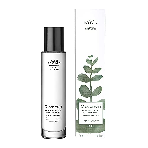 Olverum - Restful Sleep Natural Pillow Mist | Soothing Diffuser Mist, Vegan, Cruelty-Free, Clean Beauty (1.6 Fl Oz | 50 Ml) #TOP2