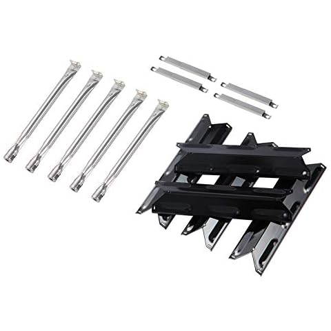 Grill Valueparts Grill Replacement Parts for BBQ Pro Kenmore 5 Burner 146.47468610 146.23680310 146.47469610 146.23770310 146.16153110 Flame Tamer Heat Plates 40800023 Burner 40700125 Crossover Tubes Cover