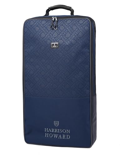 Harrison Howard Wasserdichte Zaumzeugtasche Halfter Tasche für Pferde mit 3 Zinken Zaumzeug Stabiler Stoff Pferdezaumzeug Tragetasche Navy