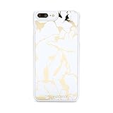 Cynthia Rowley Gold Vein Crackle Mirror Phone Case for iPhone 6/7 Plus (White)