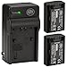 Sony CyberShot DSC-HX1 DSC-HX100V DSC-HX200V HDR-TG5V Digital Camera Battery And Charger Kit Includes Qty 2 NP-FH50 Batteries + Battery Charger - BY BM Premium