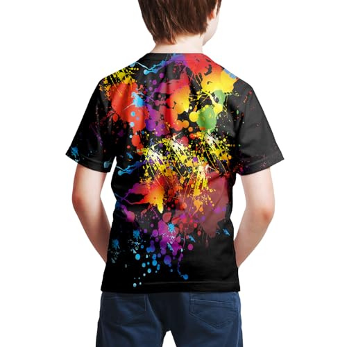 Boys Girls T Shirts 3D Printed Graphic Tees Shirts Crewneck Short Sleeve for Kids 6-16 Years4
