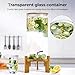 Beverage Dispenser 2.1 Gallon with Spigot Glass Water Dispenser for Parties, Bars, Restaurants (8L）with Wood Stand Drink Dispensers