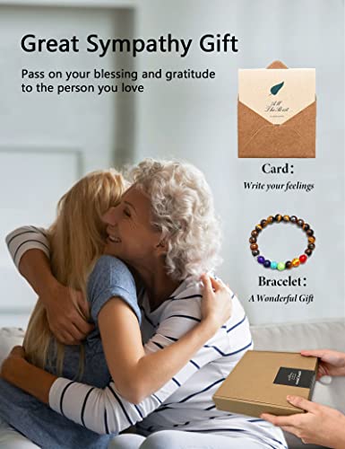 Perpurity Sympathy Wind Chimes Colorful Wind Chimes For Outside Fairy Wind Chimes Gifts With Bracelet & Card Wind Chimes For Loss Of Loved One, Both As Decoration & Amazing Grace Wind Chimes #TOP4