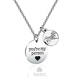 WUSUANED You're My Person Necklace Coworker Birthday Gift Best Friend Necklace Friendship Gift You're My Person Gift (You're my person)