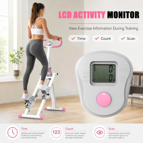 Image of Stair Stepper for Home-Upgrade Vertical Climber Workout Machine for Full-Body Exercise Climber Fitness Equipment with Stable Frame Adjustable Handlebar