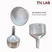 TN Lab Buchner Funnel Kit Filter Flask Set 120mm Funnel and a 3000ml 3L Vacuum Flask
