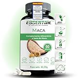 Maca Andina en Cápsulas. Potente Suplemento, 4.000mg Concentrado (4:1) Energía, Resistencia, Memoria, Líbido, Inmunidad y Equilibrio Hormonal - 60 Caps Fabricado en España.