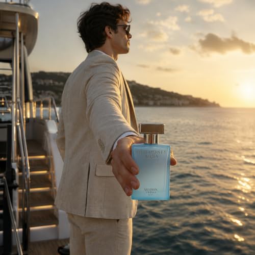 Image of Old Money Aqua Eau de Parfum for Men - 50ml | Fresh Aquatic & Citrus Fragrance | Long Lasting Perfume for Man - Mens Perfumes Long Lasting