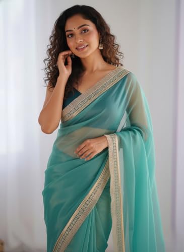 Sari tradicional indio KULIA® con blusa cómoda para invitadas 2