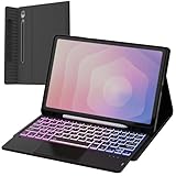 Clavier portable avec trackpad pour Samsung Tab S11 2025 11 pouces - Le clavier ergonomique sans fil avec trackpad pour Samsung Galaxy Tab S11 2025 utilise le contrôle multi-gestes familier de la tablette pour un contrôle précis et réactif de la navigation sur votre tablette S11 2025 11 pouces sans avoir besoin d'une souris séparée. Le trackpad multi-touch vous permet de l'utiliser comme un ordinateur portable pour éditer des documents, naviguer dans des applications et créer des présentations avec une vitesse, une précision et une exactitude inégalées