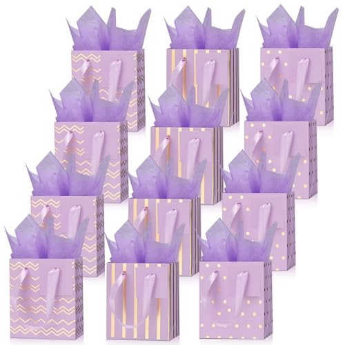 Tenare 12�� �X���[���M�t�g�o�b�O �~�j���^���b�N�y�[�p�[�o�b�O �o���N�^�C�j�[�n���h���t���e�B�b�V���y�[�p�[ ���b�v�p �N���X�}�X ���Ӎ� �n���E�B�� �a�����p�[�e�B�[ �L�O�i�p�i(4 x 2.75 x 4.5�C���`�A�p�[�v���S�[���h)