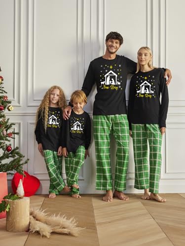 Awkward Styles Matching Christmas Flannel Pants Top T-Shirt for Family Religious Jesus Xmas Holiday Xmas Wear2
