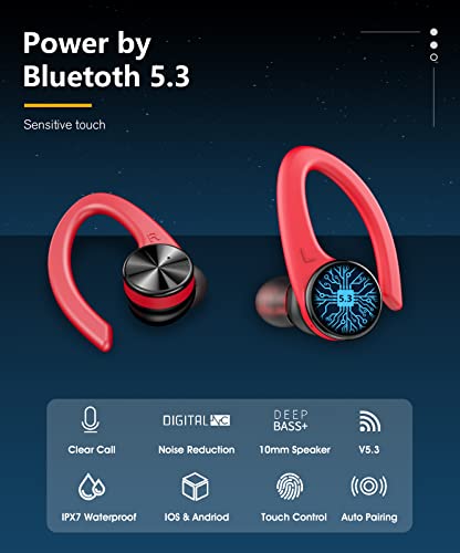 Auriculares-Inalambricos-Deportivos-MPWHYL-Auriculares-Bluetooth-53-con-Microfonos-Bass-Potentes-45-Horas-de-Reproduccion-IPX7-Impermeable-Auriculares-Bluetooth-Deportivos-con-Pantalla-LED