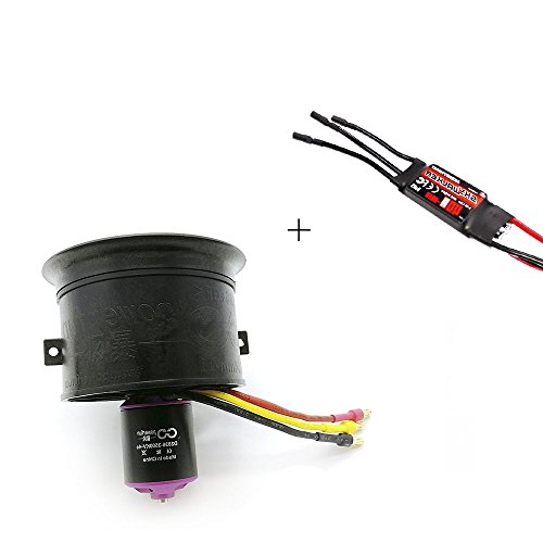 Powerfun EDF 64mm 11 Blades Ducted Fan with RC Brushless Motor 3500KV