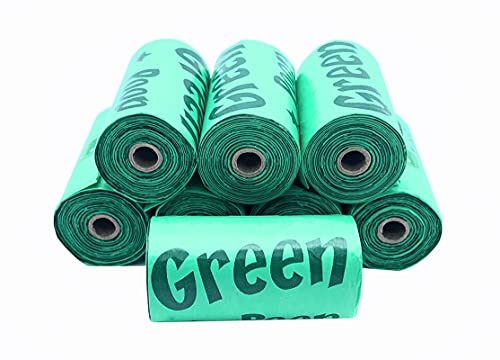 Image of DB Green Sheep Biodegradable Dog Poop Bags, Extra Thick, Extra Strong, Split-resistant Leak-Proof Poop Bags for Dogs, 15 Doggy Bags per Roll, 8 Rolls per Box, Each Dog Poop Bag Measures 9 x 12.5 inch