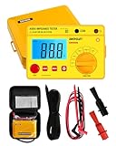ALLOSUN - EM480B Audio Impedance Tester Digital LCD Insulation Resistance Megohmmeter Meter Tester with Bag