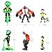 MUKSSE Big Set 20 pcs Omnitrix Action Figures Toys, Exclusive Collection Toys, Anime Character Figurines with Cake Toppers, Alien Hero Themed Party Decor Birthday Party Cake Decoration Supplies