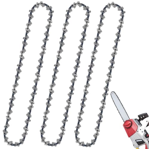 Lot de 3 chaînes de rechange de 8 pouces, mini chaîne de rechange pour tronçonneuse, mini lames de tronçonneuse, chaîne de rechange pour tronçonneuse de...