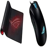 Asus ROG Gladius II Core Gaming-Maus (6200 DPI Sensor, Aura Sync Beleuchtung, Abnehmbare Schalter) schwarz