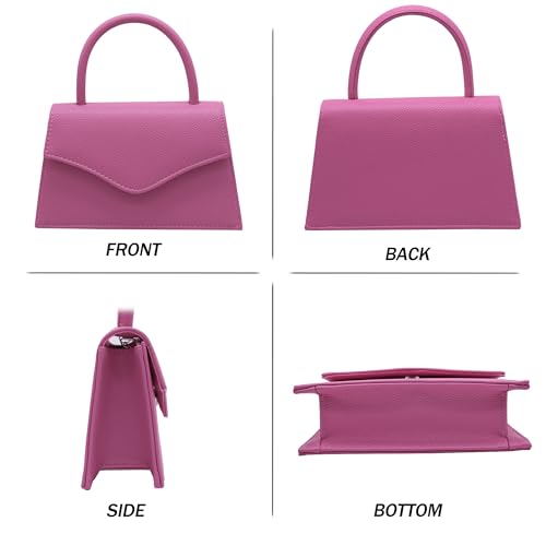Image of Clutch Purses For Women Patent leather Evening Bag Top Handle | Wedding Prom Bridal Cocktail Formal, Shoulder Chain, Bridesmaid Gift for Women