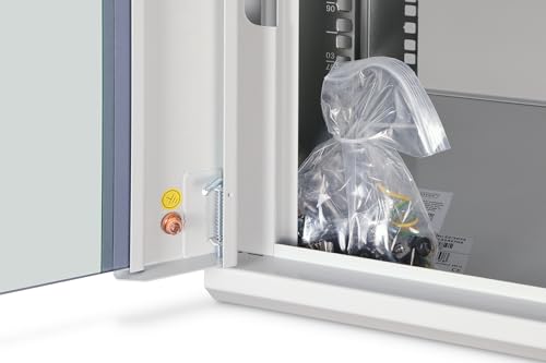 DIGITUS Netzwerk-Schrank 19 zoll 9 HE - Wandmontage - 450 mm Tiefe - Traglast 60 kg - Dynamic Basic - Glastür - Grau