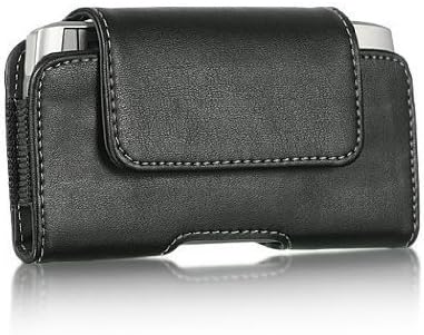 For Samsung Galaxy J7 , S7 EDGE , GALAXY S6 EDGE PLUS , GALAXY NOTE 8 , NOTE 5 , NOTE 4 , NOTE 3 , NOTE 2 EXTRA LARGE Horizontal Leather Pouch Carrying Cover Case Holster w/ Belt Clip Magnetic Closure - Swivel Black