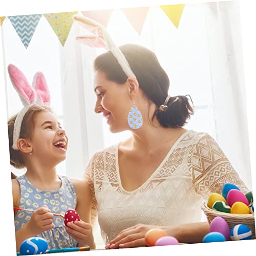 Yardenfun 2 Pares De Brincos De Páscoa Coelho Decoração Pulseira Chaveiro Para Chaves Couro Chaveiro