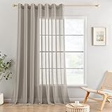 Matériel: Ce rideau est fait de fibre de polyester de haute qualité, légère et translucide, mais qui peut protéger votre vie privée.