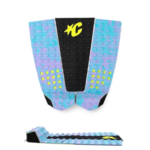 Creatures of Leisure GROM Italo Ferreira Traction Pad, Fluro Blue Lavender Swirl Black