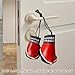 Rdxcv 1 Pair Mini Boxing Gloves for Car Mirror, Auto Mirror Hanging Gloves with Flag Pattern, Country Flag Miniature Boxing Ornament for Most Vehicle Mirrors, Car Accessories (Trinidad & Tobago)