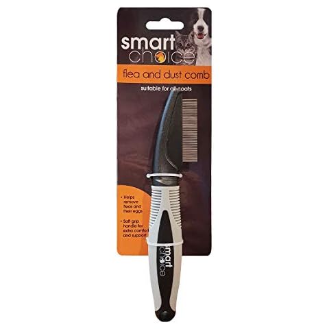 Smart Choice Flea and Dust Grooming Comb, Grey/Black, 0.06 kg Cover