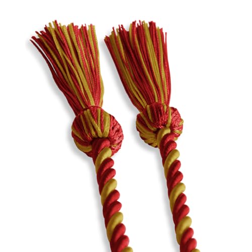 Image of Endea Graduation Single Honor Cord Two-Color (Red /AntiqueGold)