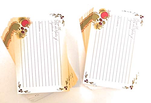 Ahlora's 91 Piece Recipe Box And Card Bundle Set - Tuscan Garden. The Perfect Recipe Card Holder #TOP5