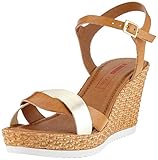  s.Oliver Damen 5-5-28703-34 Riemchensandalen, Braun (Cognac/LT Gold 331), 37 EU