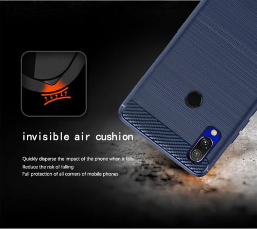Image of Basic Case for Redmi 7 / Redmi Y3 (Carbon Fibre Blue)