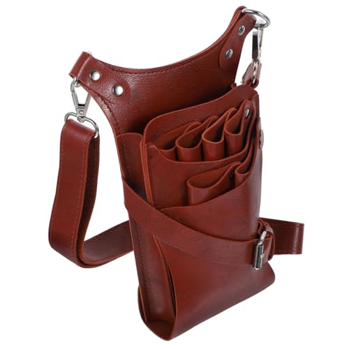 FRCOLOR Barber Kit Carrying Bag Hairdressing Pouch Barber Tool Box Detachable Storage Belt Haircut Scissor Kit Stylish Barber Travel Bag