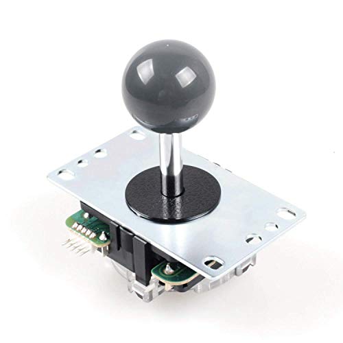 Image of SANWA JLF-TP-8YT Arcade Joystick (Gray Ball Top) - Premium, High Precision, Responsive Controls, Multi-Platform Compatible - Ideal for Gaming Enthusiasts, for Arcade Jamma Game 4 & 8 Way Adjustable