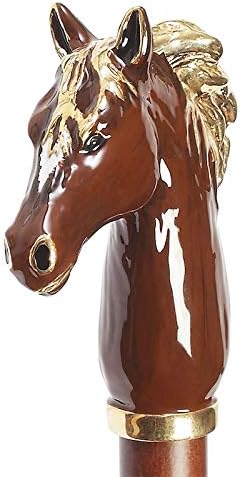 Pasotti Men's umbrella, Italian accessory, Umbrella cane, Brown horse image 4
